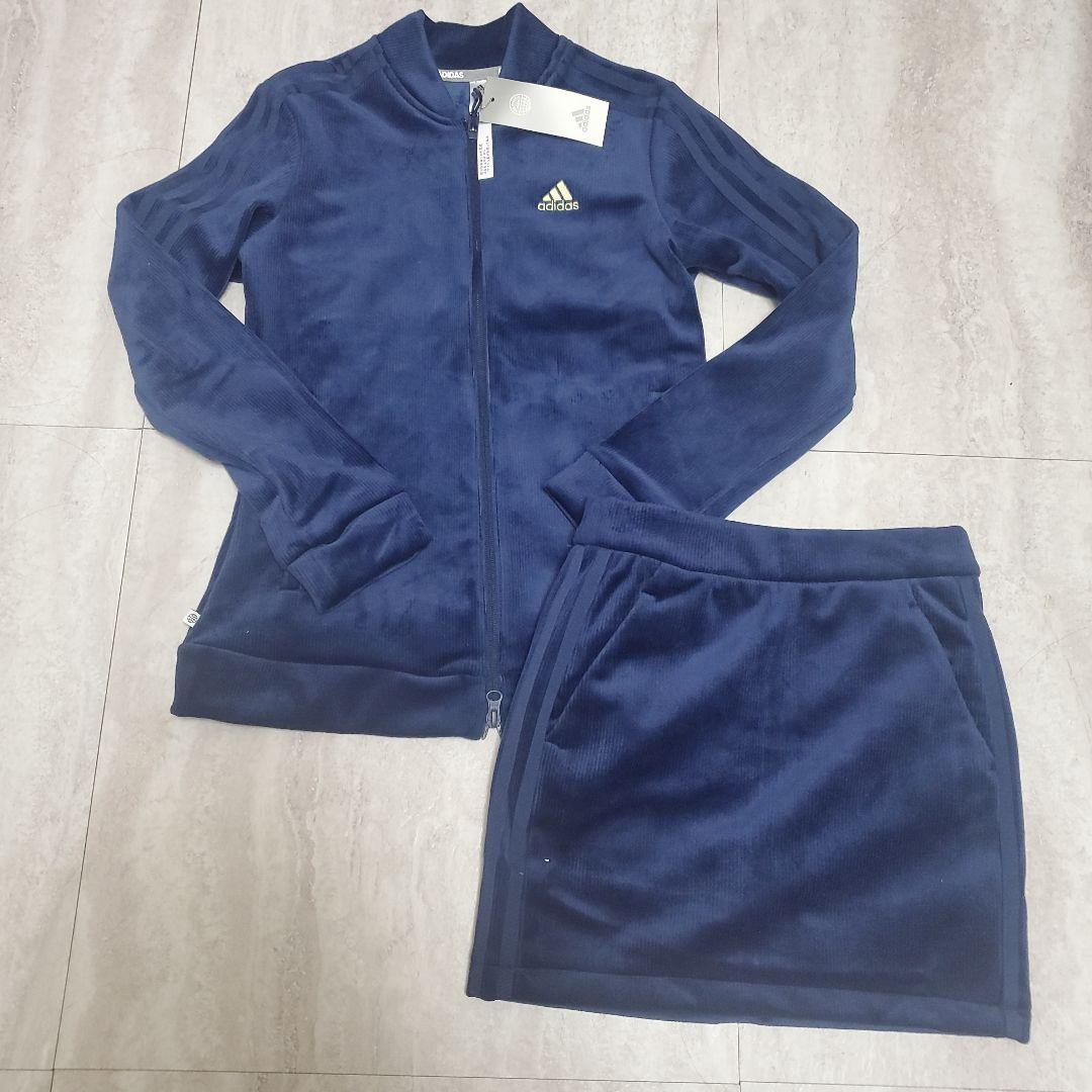 adidas アディダスゴルフ スリーストライプスセットアップ Mサイズ