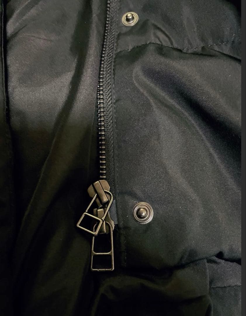 RUIRUE BOUTIQUE ラビットファーフードショート丈ダウンジャケット