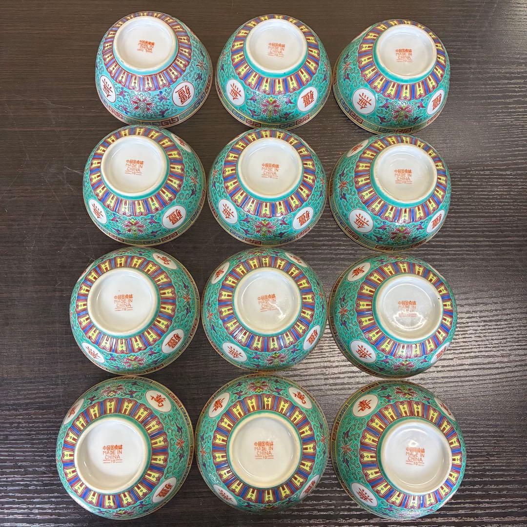 【まとめてお得】中国景徳鎮　皿　匙　レンゲ　景徳鎮　食器　皿　中華　箸　まとめ