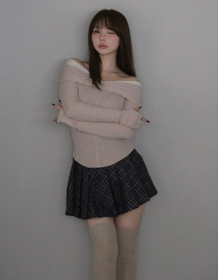 トップス andmary Shannon tulle knit tops