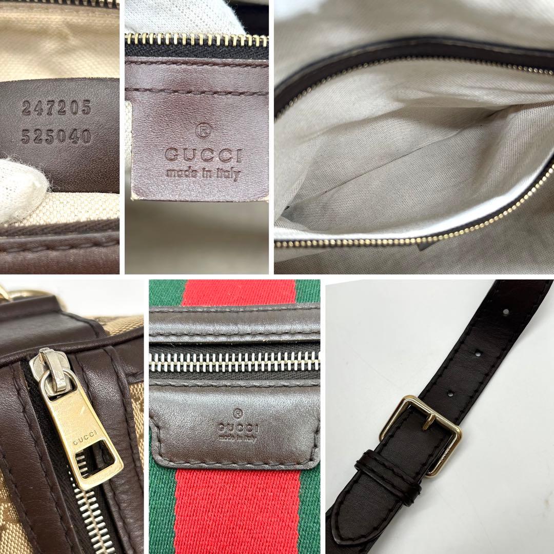 【極美品】GUCCI ボストンバッグ GGキャンバス シェリーライン 2way