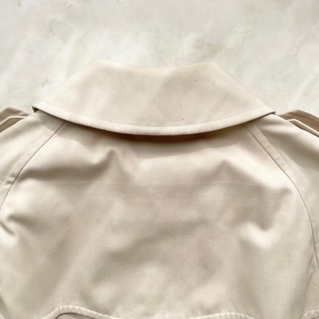 【美品】Burberry ステンカラーコート　ノバチェック　七分袖　S〜M