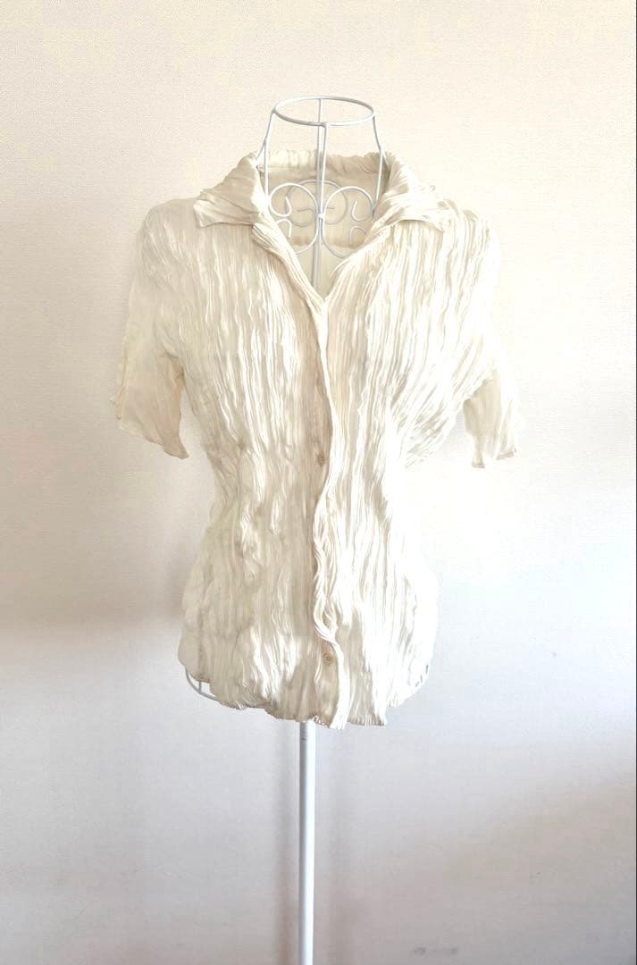 ISSEY MIYAKE・WHITE LABEL　イッセイミヤケ 半袖シャツ