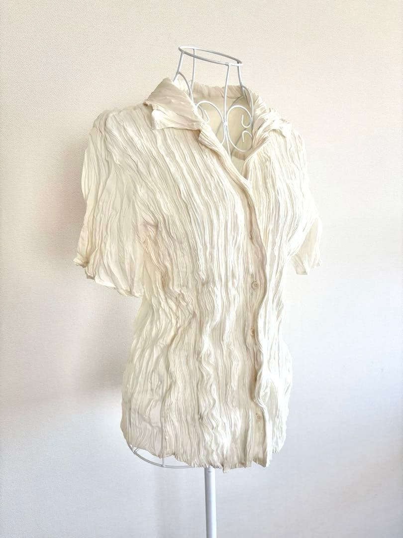 ISSEY MIYAKE・WHITE LABEL　イッセイミヤケ 半袖シャツ