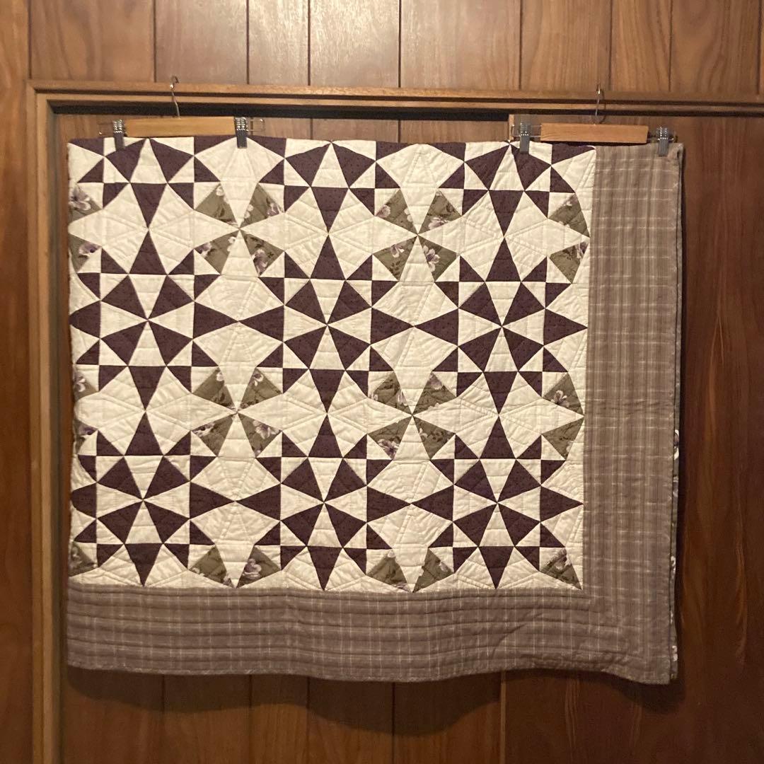 パッチワーク　ベッドカバー　マルチカバー