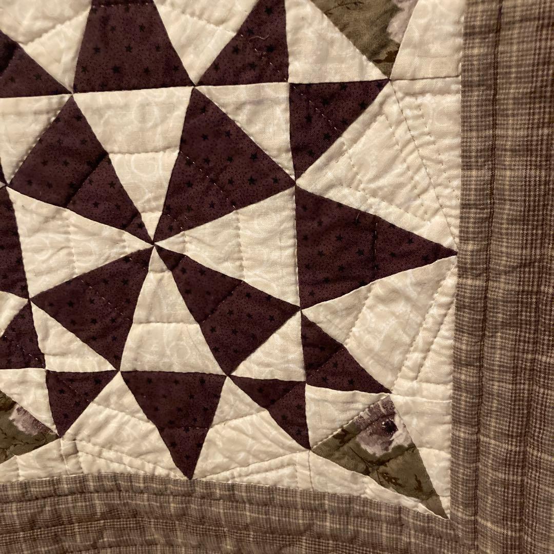 パッチワーク　ベッドカバー　マルチカバー