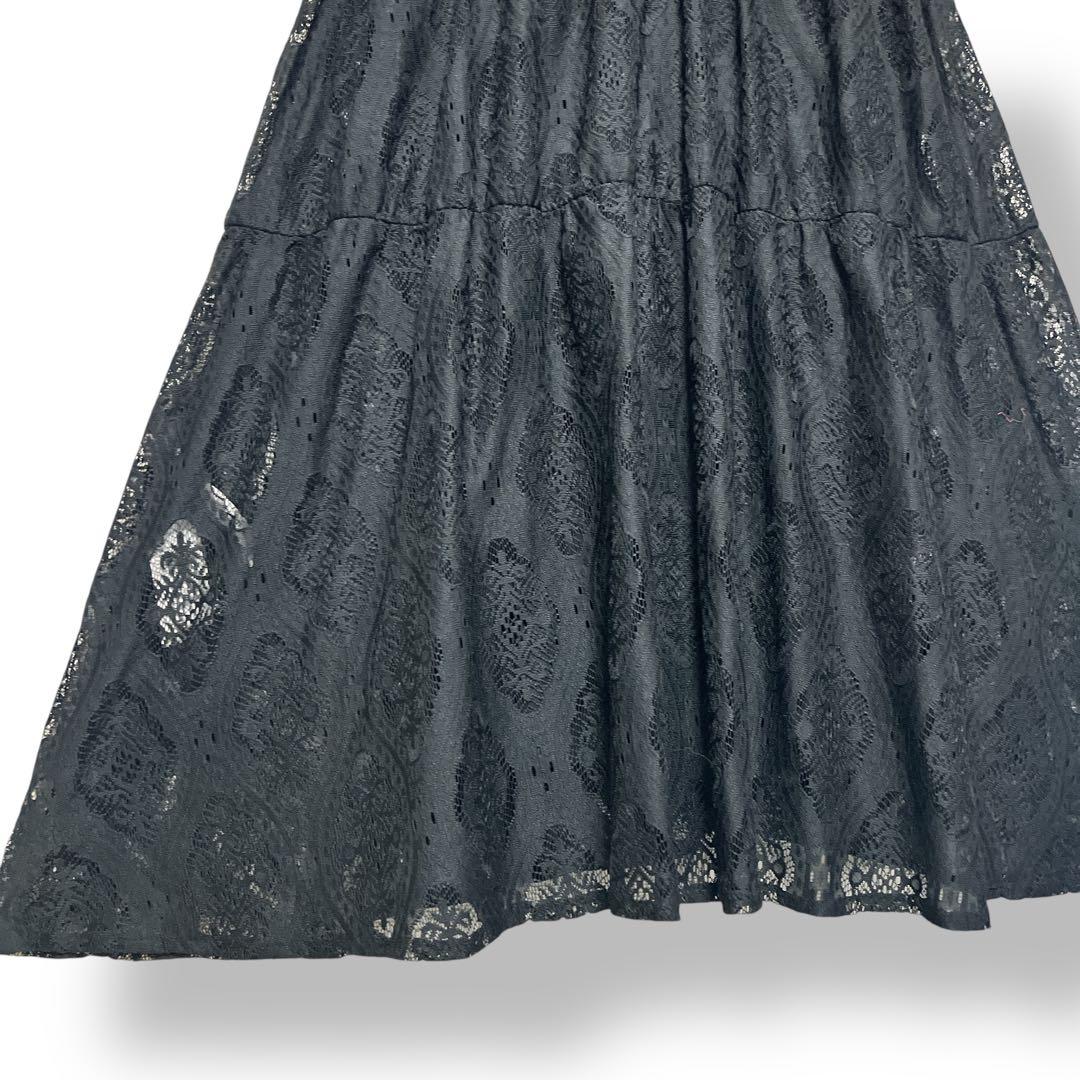 【美品】Ameri アメリ LACE SHIRRING DRESS