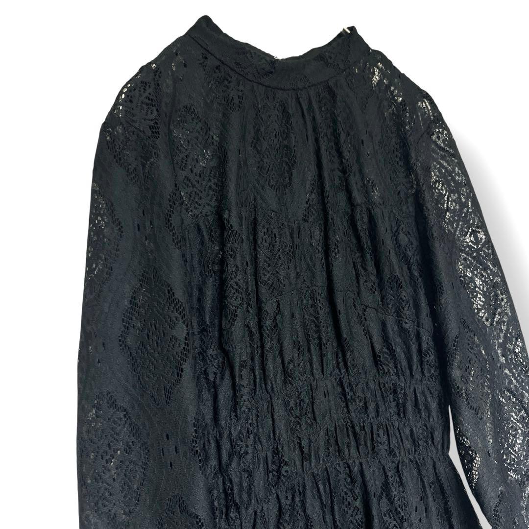 【美品】Ameri アメリ LACE SHIRRING DRESS
