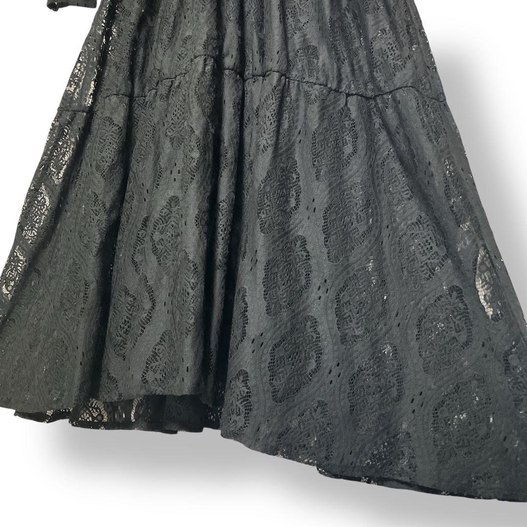 【美品】Ameri アメリ LACE SHIRRING DRESS