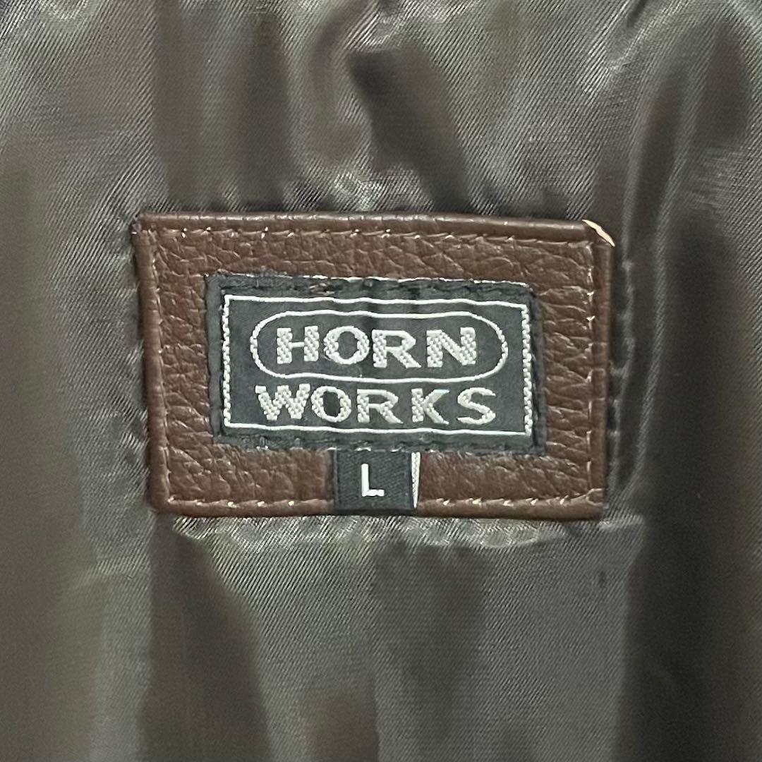 未使用 タグ付 HORN WORKS レザー G-1ボア フライトジャケット