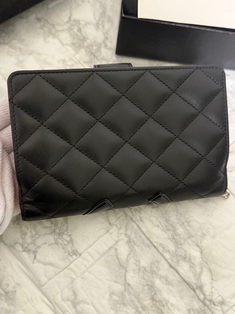未使用品✨CHANELシャネルカンボンライン二つ折り財布
