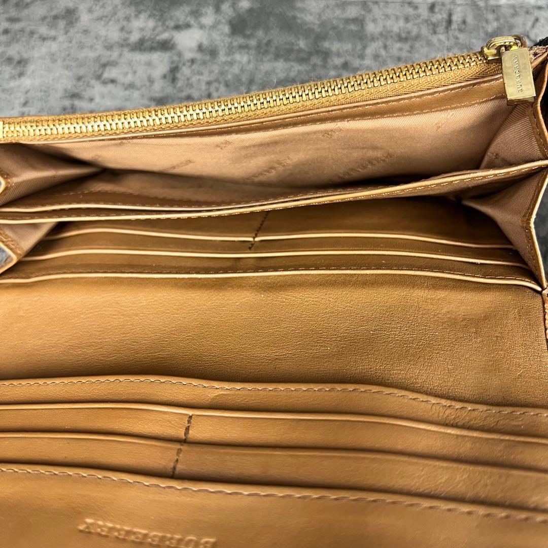 BURBERRY ノバチェック ホースロゴ 長財布