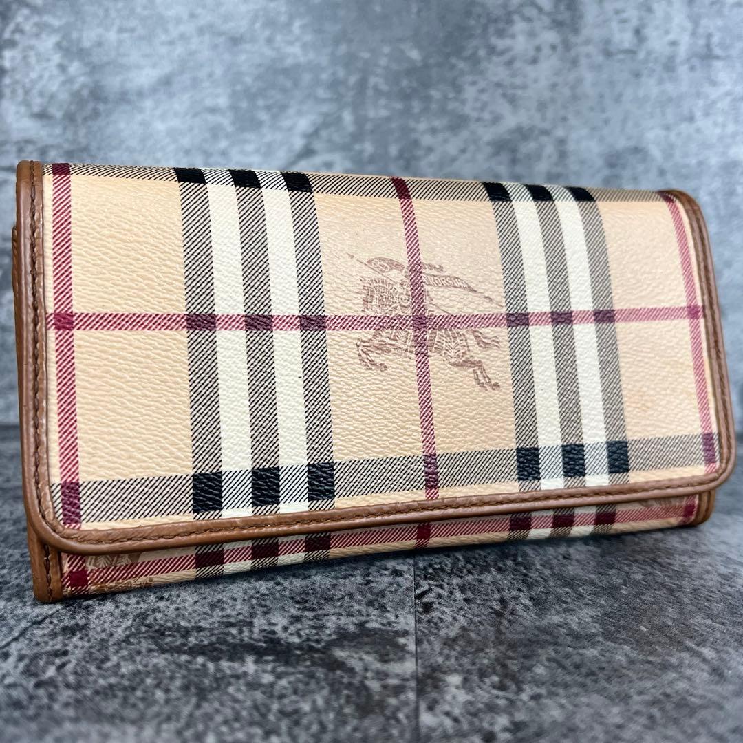 BURBERRY ノバチェック ホースロゴ 長財布