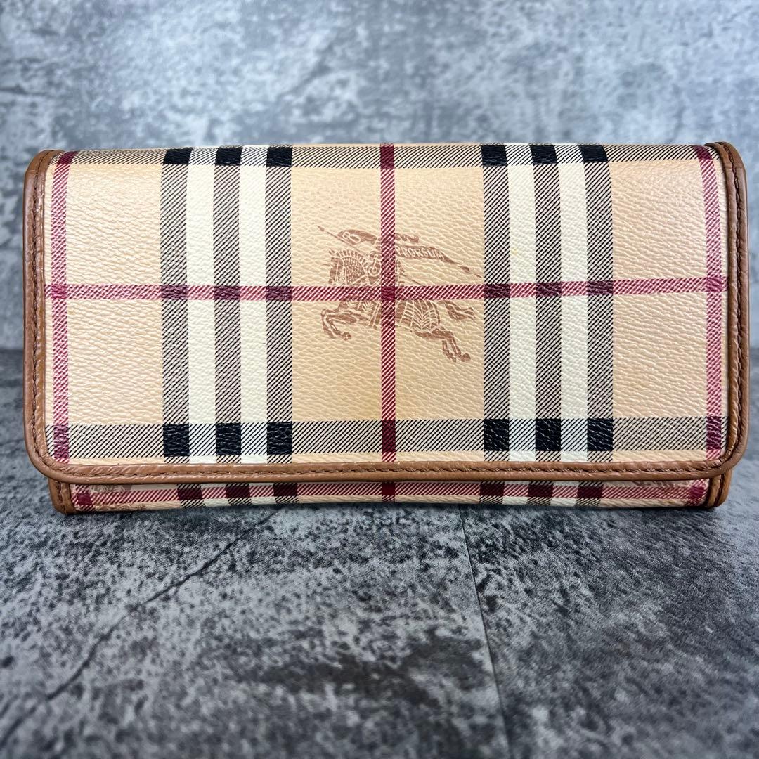 BURBERRY ノバチェック ホースロゴ 長財布