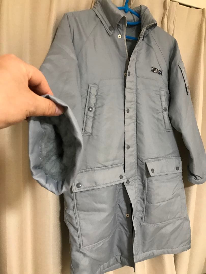 人気商品、80's、廃盤、PUMA、緑三角タグ、ミニタグモコモコボアベンチコート
