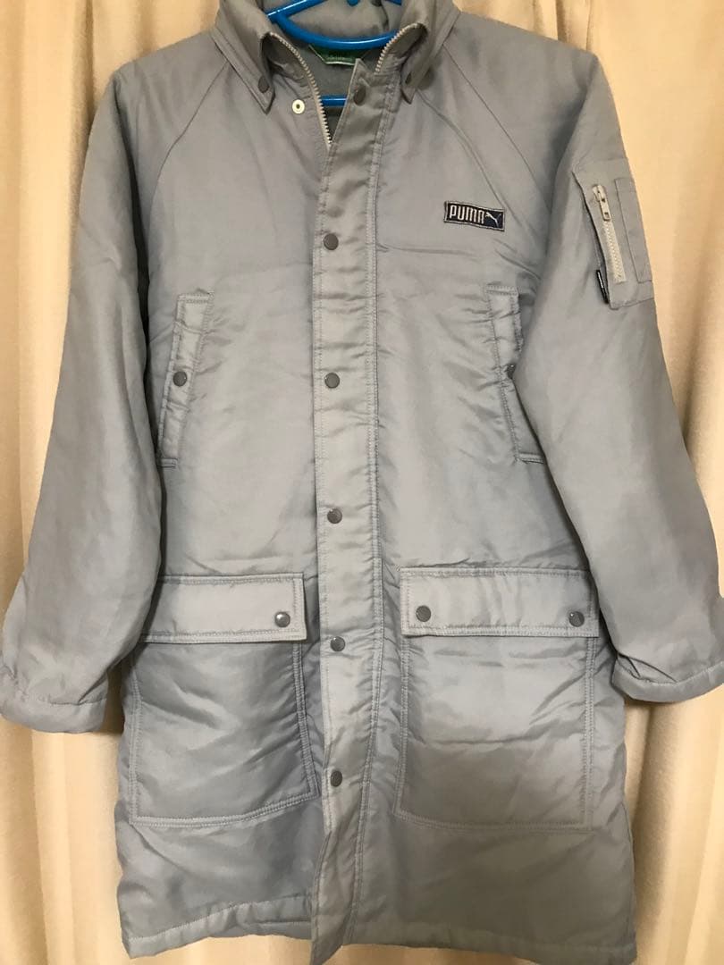 人気商品、80's、廃盤、PUMA、緑三角タグ、ミニタグモコモコボアベンチコート