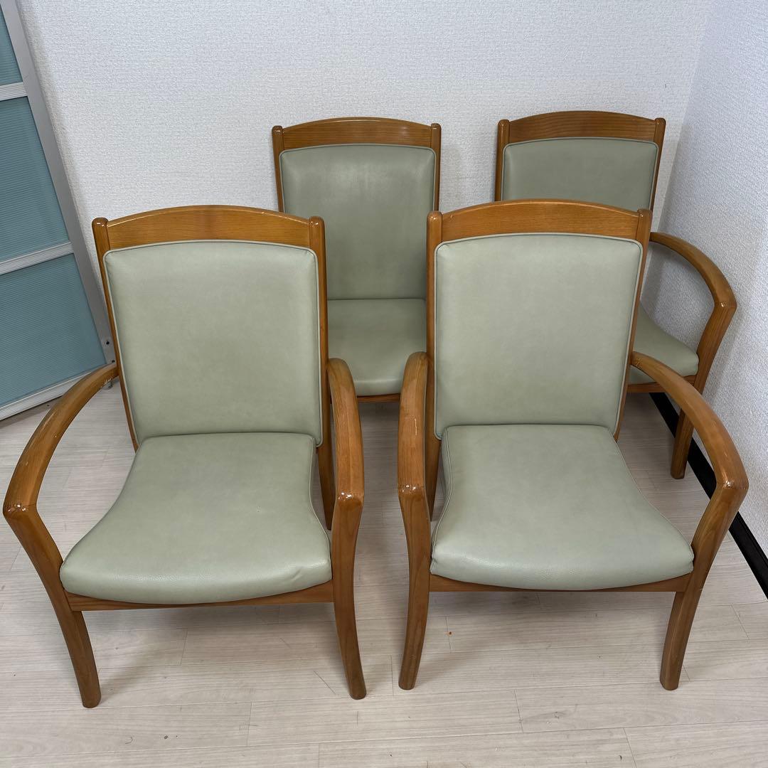 カリモク ダイニングチェア アームチェア 4脚セットi4※