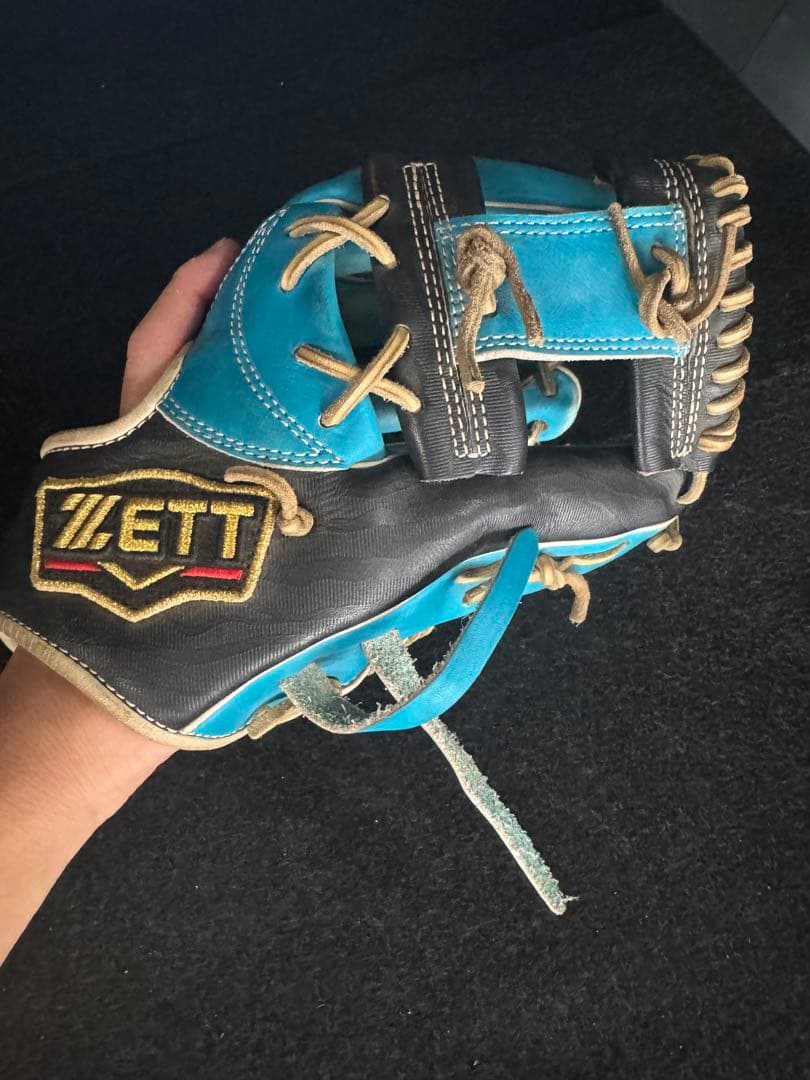 ZETT 軟式グローブ 青/黒