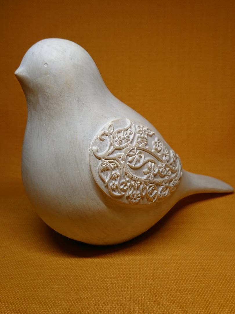 トリ　鳥　ハト　貯金箱　オブジェ　置物　インテリア　工芸品　美術品　A2678