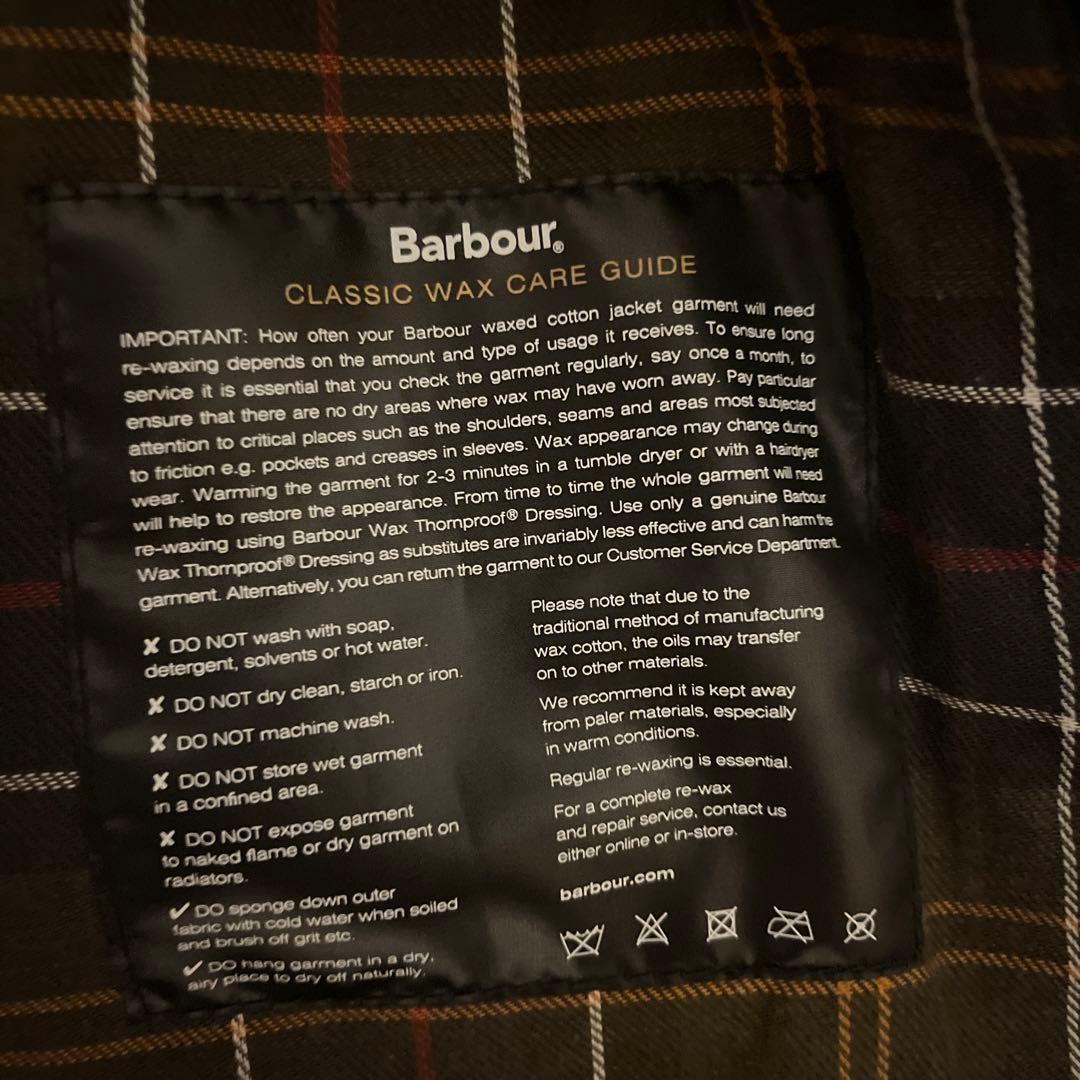 S*様 Barbour スペイ オイルドジャケット セージグリーンXL