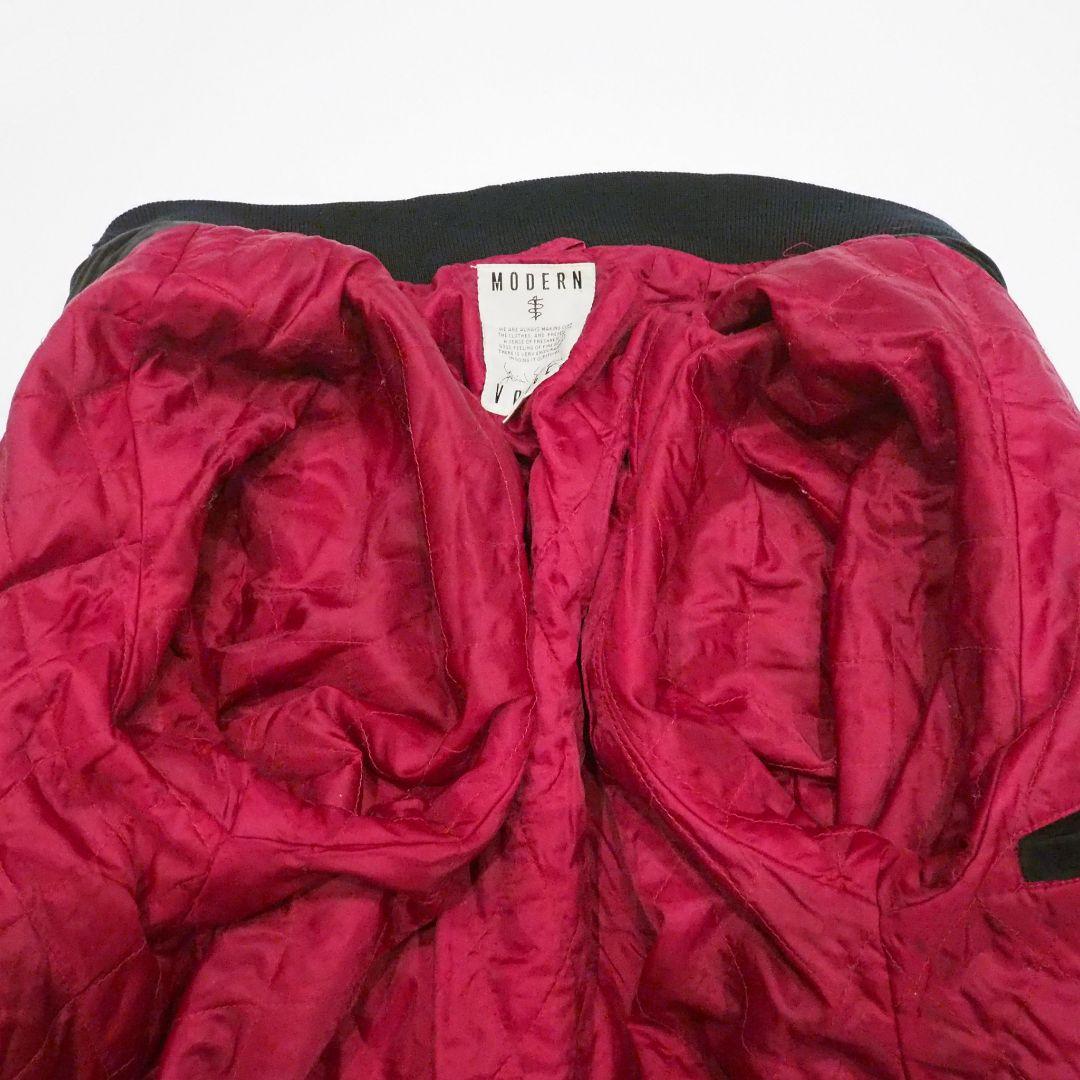 【別珍】ベロアスカジャン 和柄総刺繍 裏地キルティング 鷲龍 横須賀 90s