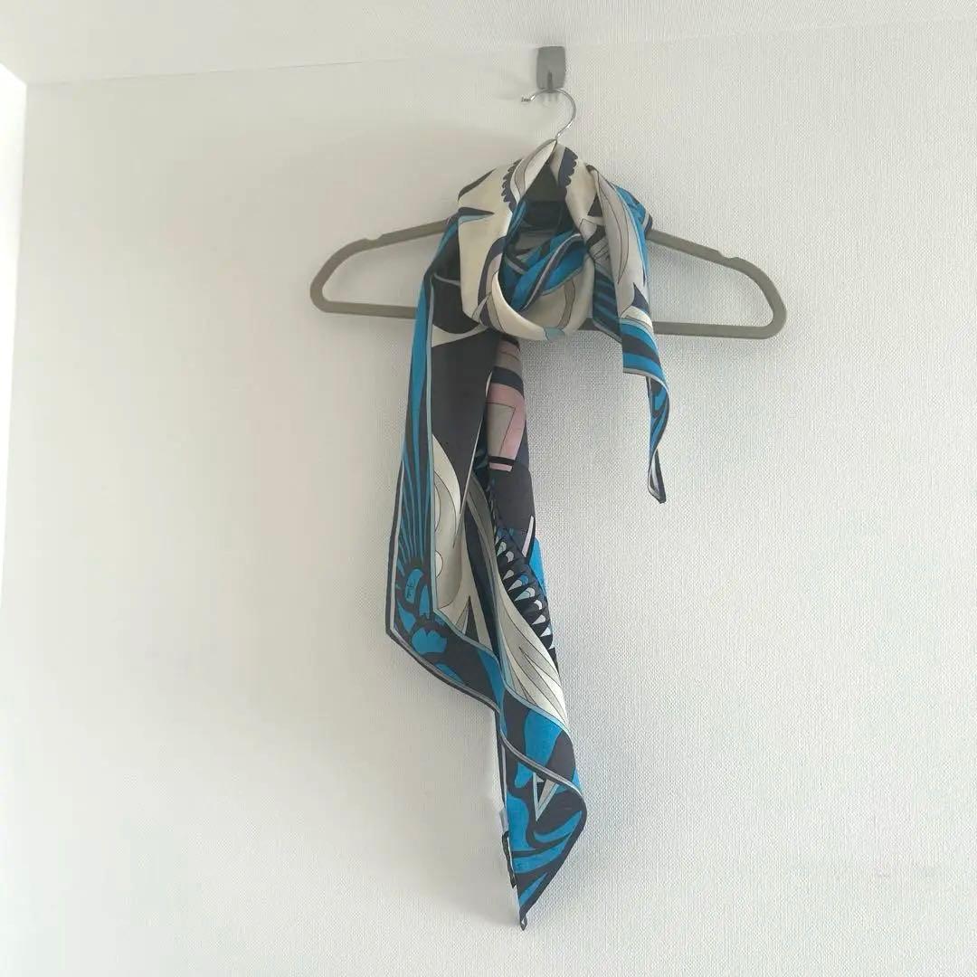 未使用　EMILIO PUCCI ウール×シルクロングスカーフ