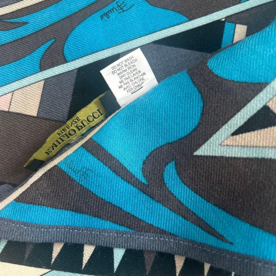 未使用　EMILIO PUCCI ウール×シルクロングスカーフ