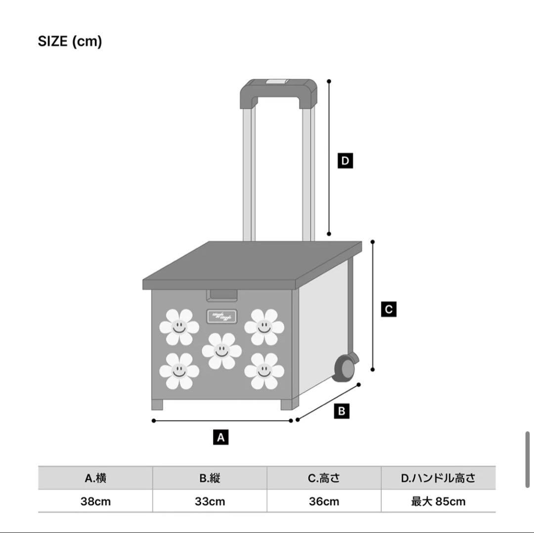 お値下【完売】美品wigglewiggleキャリーカートSmileWe Love
