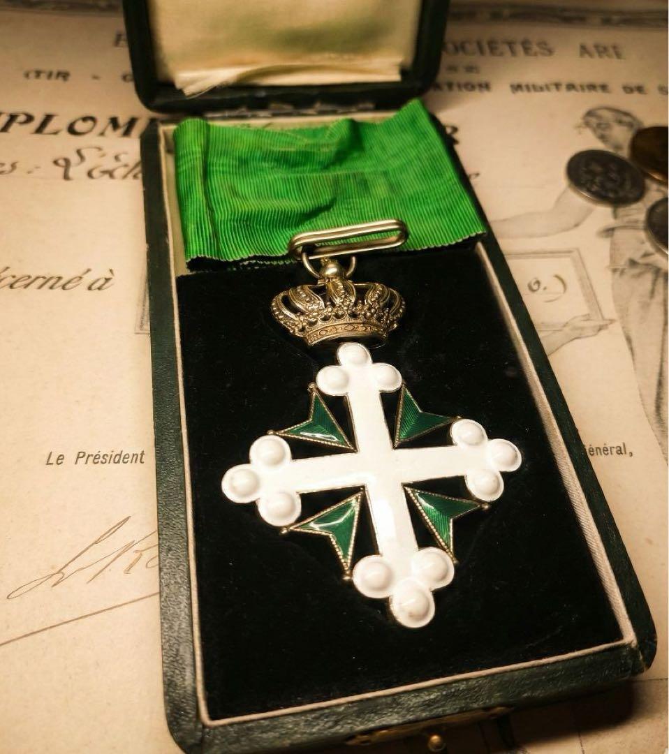 聖マウリッツィオ・ラザロ勲章 Gravanzola製 実物 勲章 記章 徽章