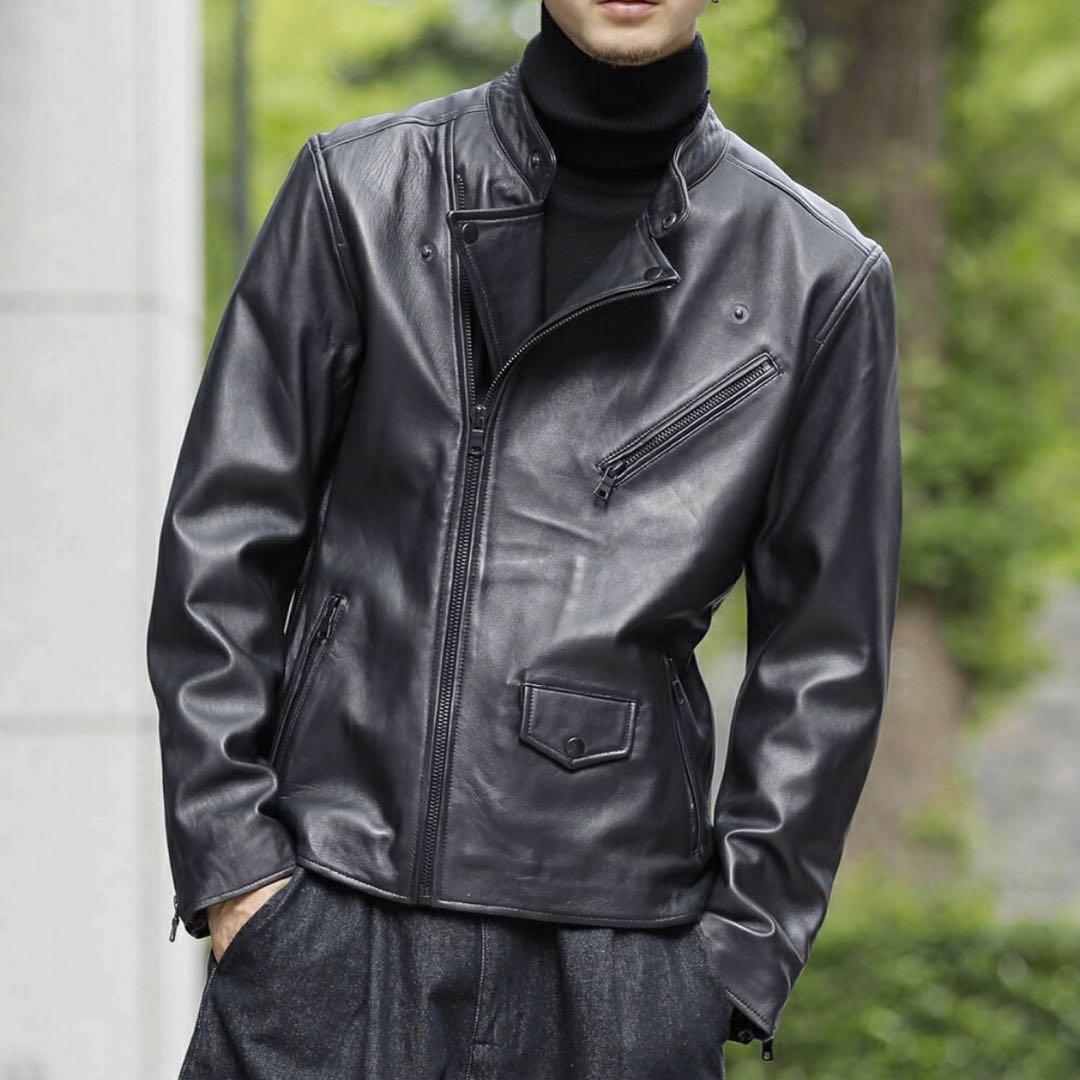 LondonDenim ロンドンデニム ダブルライダース ブラック 羊革 M