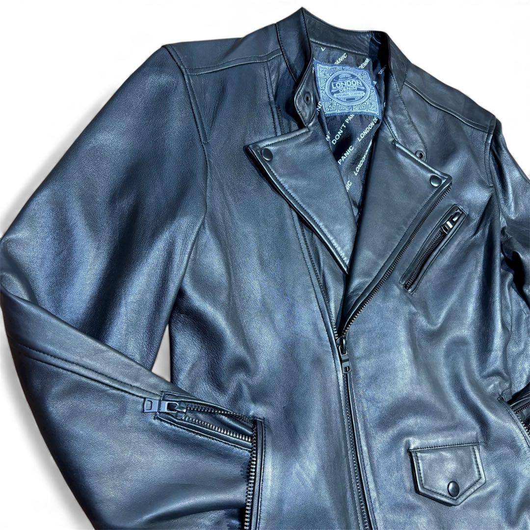 LondonDenim ロンドンデニム ダブルライダース ブラック 羊革 M