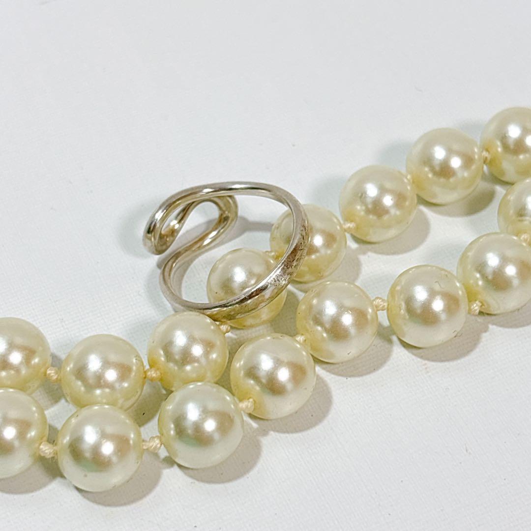 【13号】Tiffany オープンウェーブリング　シルバー