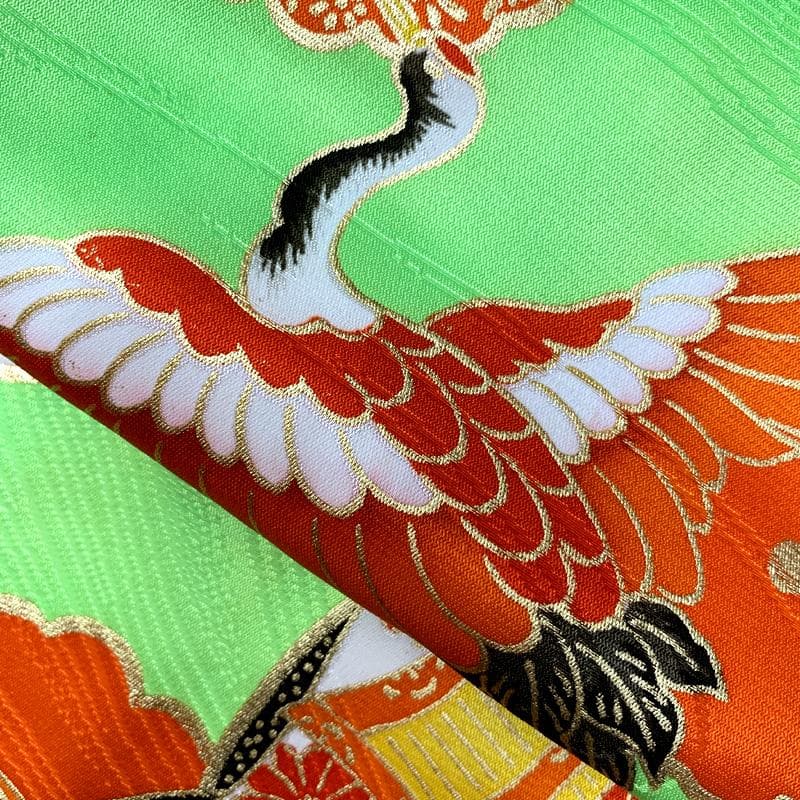 510ag43□七五三 三歳 女児 着物&被布&長襦袢 金駒刺繍 梅文□状態良好