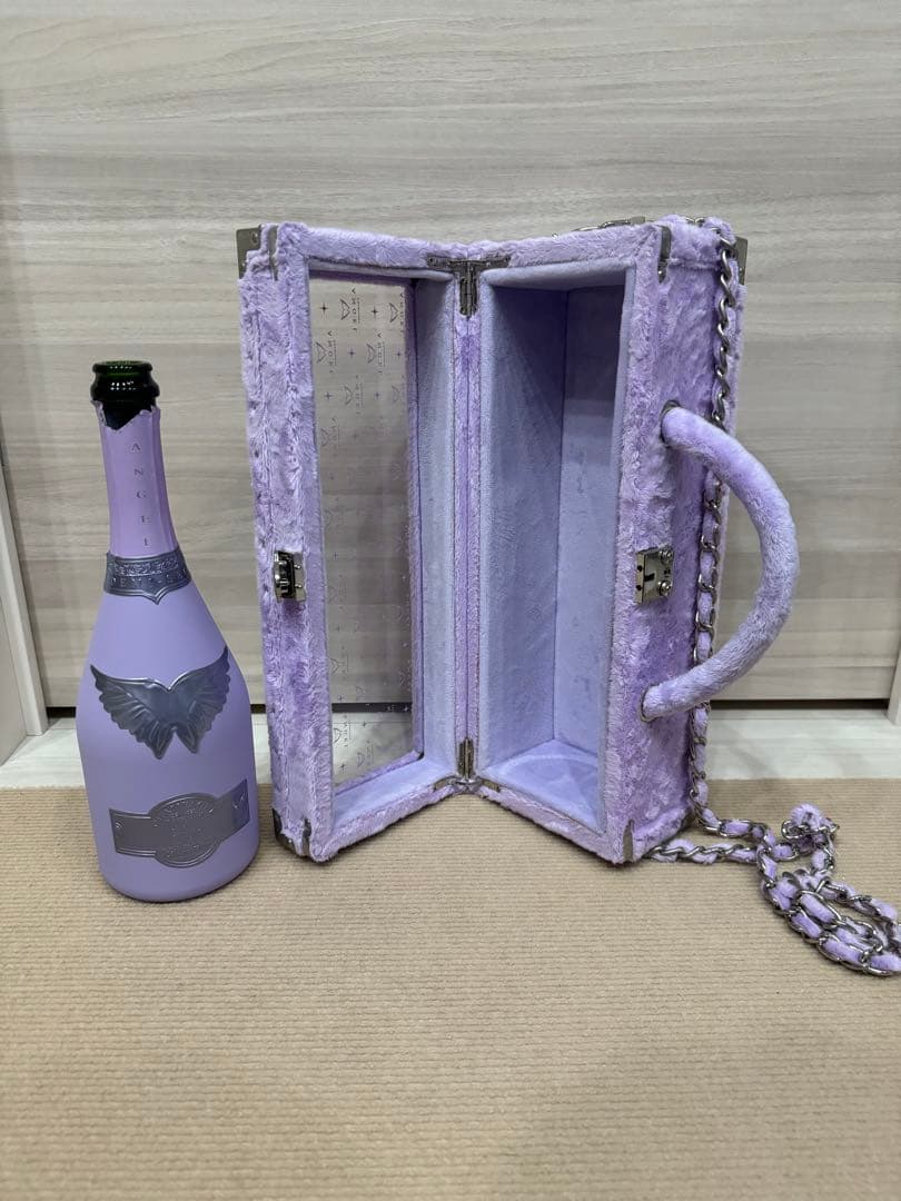 エンジェルシャンパン空箱　2025 ハロウィン限定　パープル　Fur Type