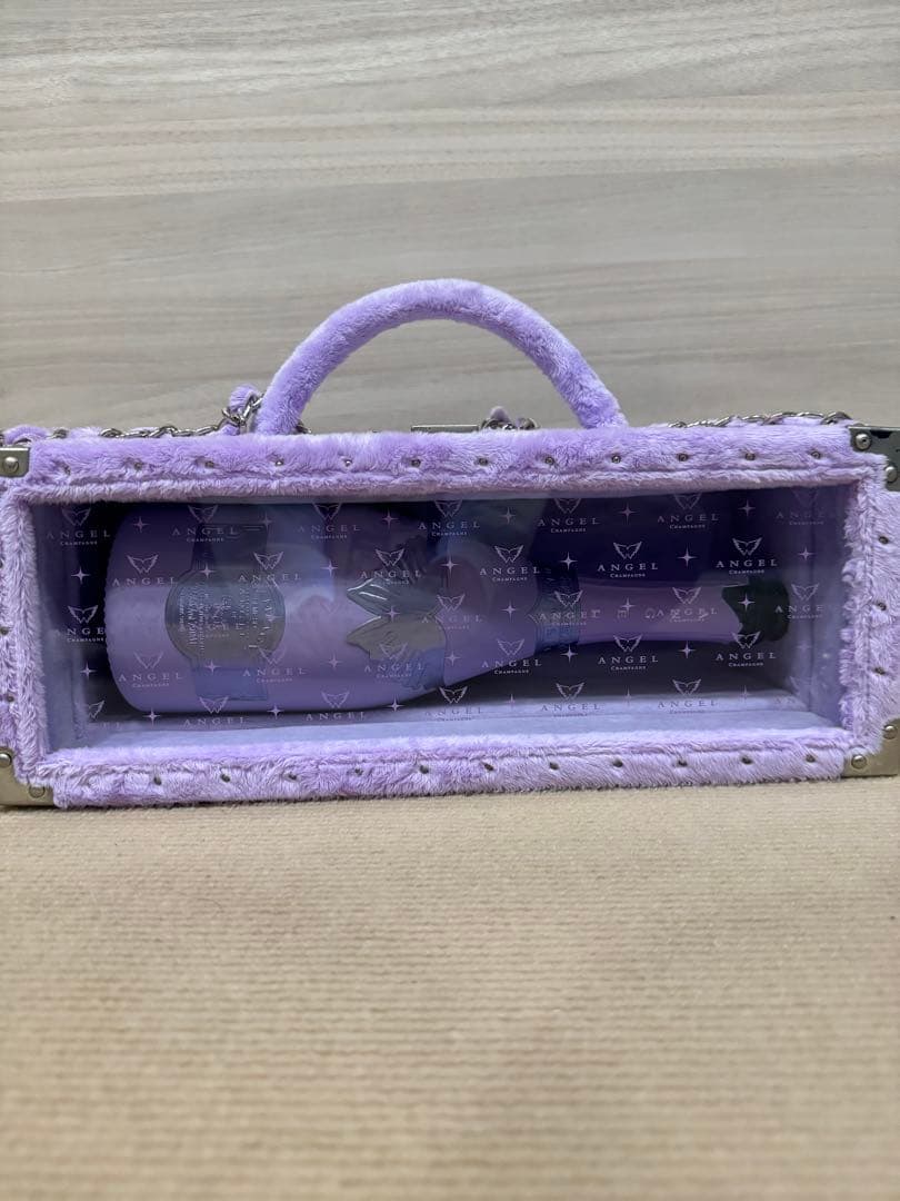 エンジェルシャンパン空箱　2025 ハロウィン限定　パープル　Fur Type
