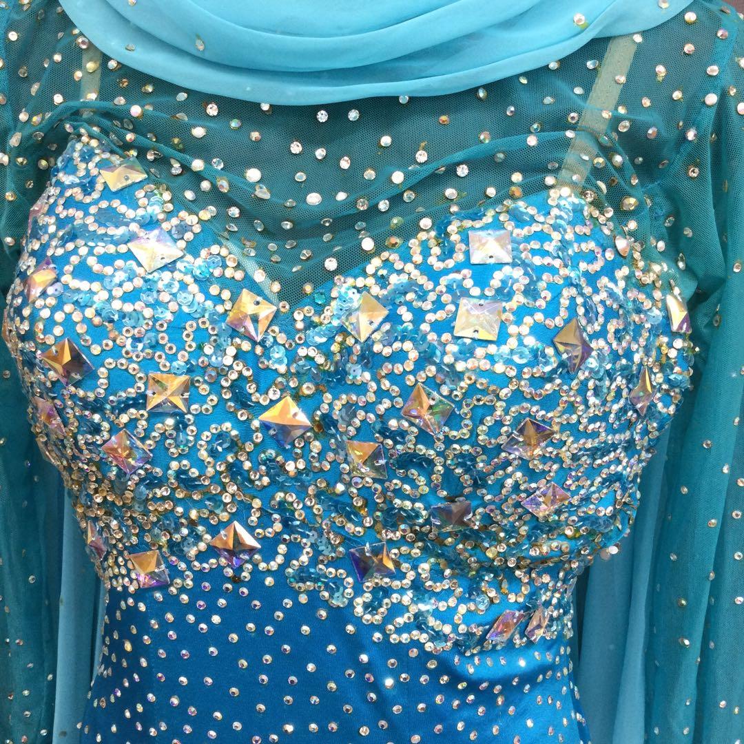 社交ダンス ワンピースドレス 7〜9号位 フェザー