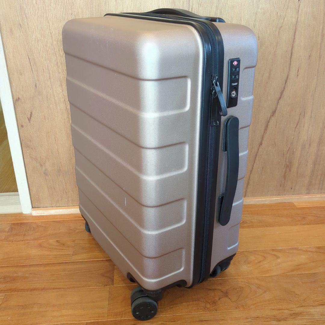 無印良品 バーを自由に調節できるハードキャリーケース36L ベージュ