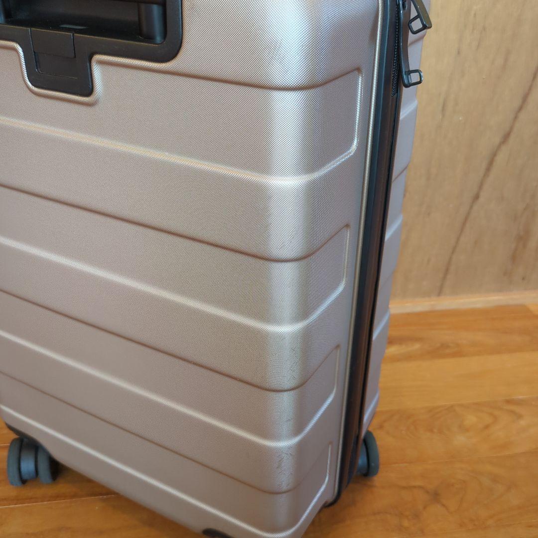 無印良品 バーを自由に調節できるハードキャリーケース36L ベージュ