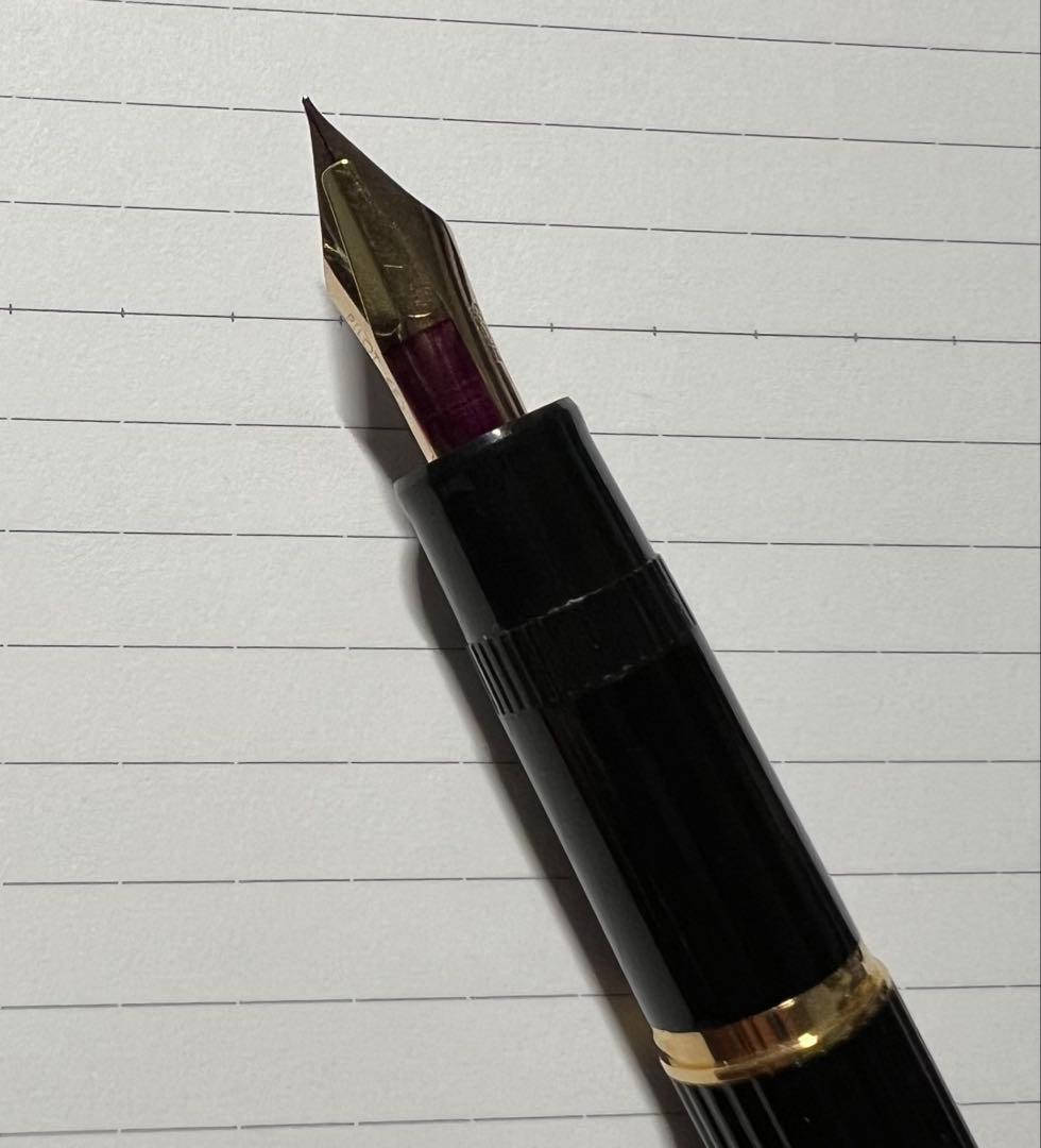 ジャスタス95 ブラック　パイロット　万年筆　14金　F 細字