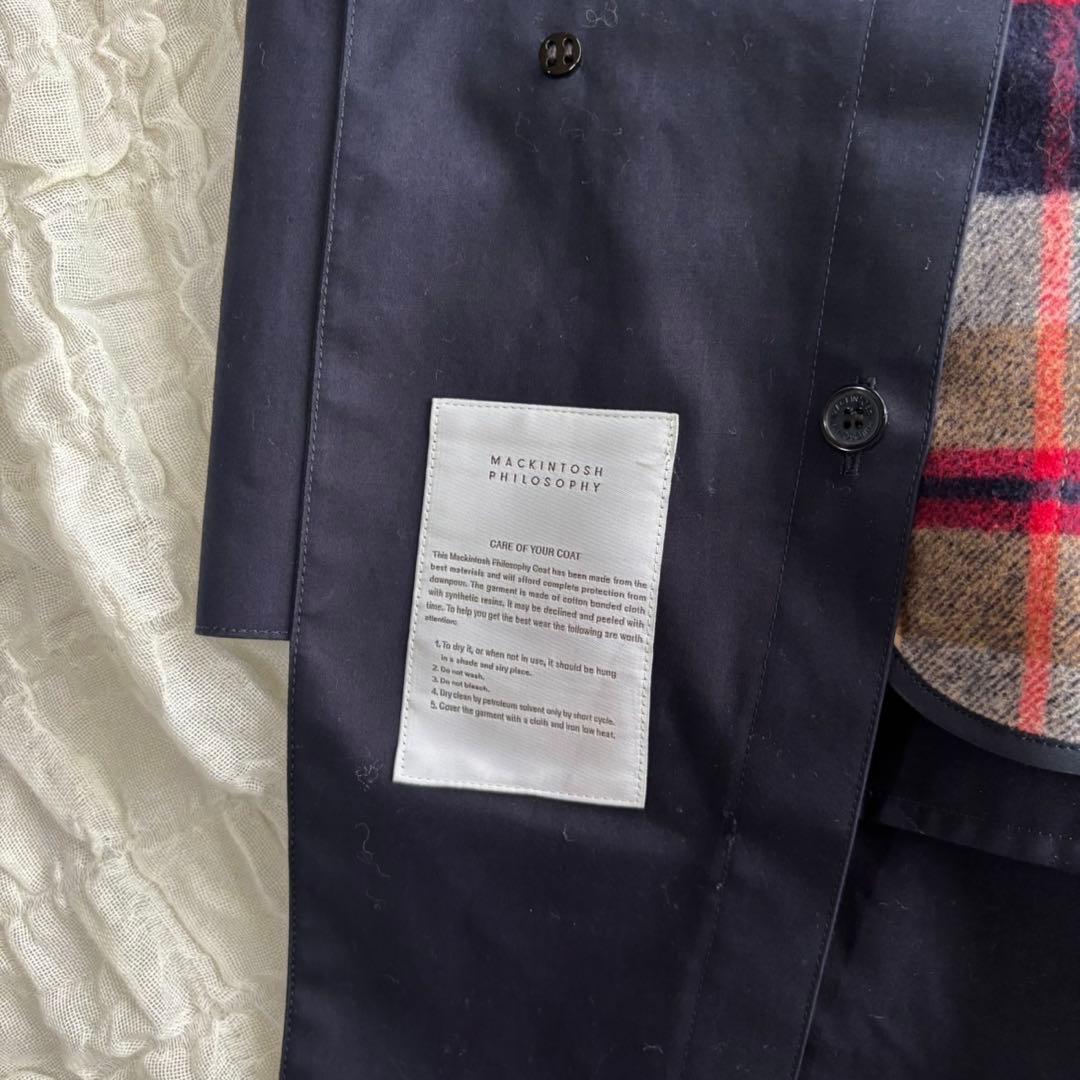 【1度着用のみ美品】 マッキントッシュフィロソフィー フード付トレンチコート