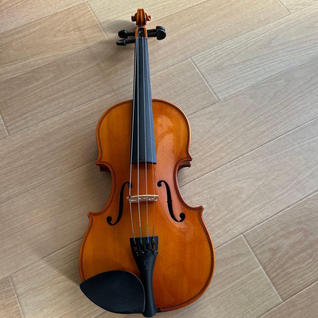STENTOR   木製バイオリン 赤いケース付き　3/4