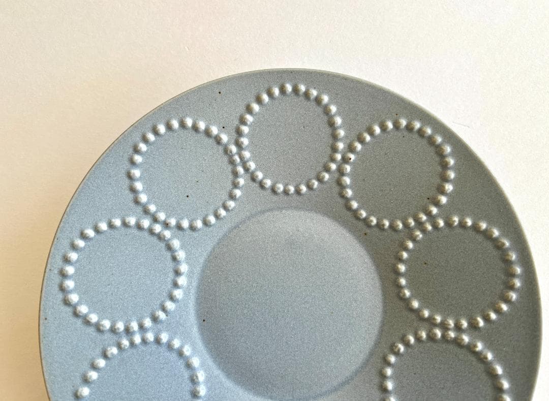 【大・小セット】ミナペルホネン 皿 タンバリン ライトブルー プレート