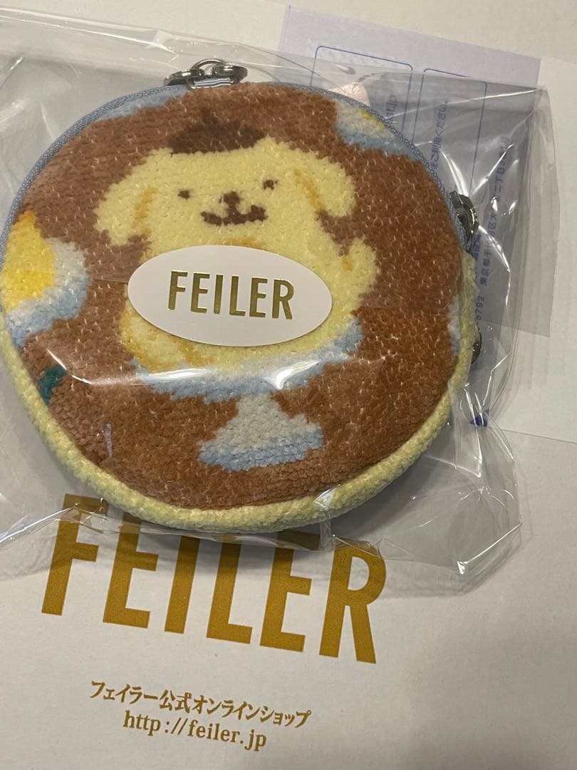 フェイラー　ポムポムプリン　ポーチ　新品　サークルポーチ　サンリオ