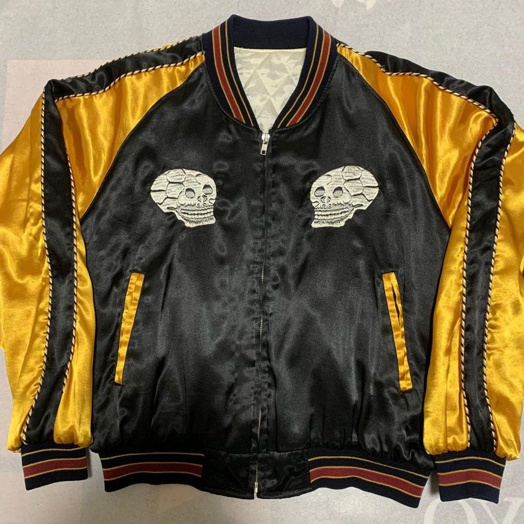 希少80s90s Number スカル ドクロ スカジャン スーベニアジャケット