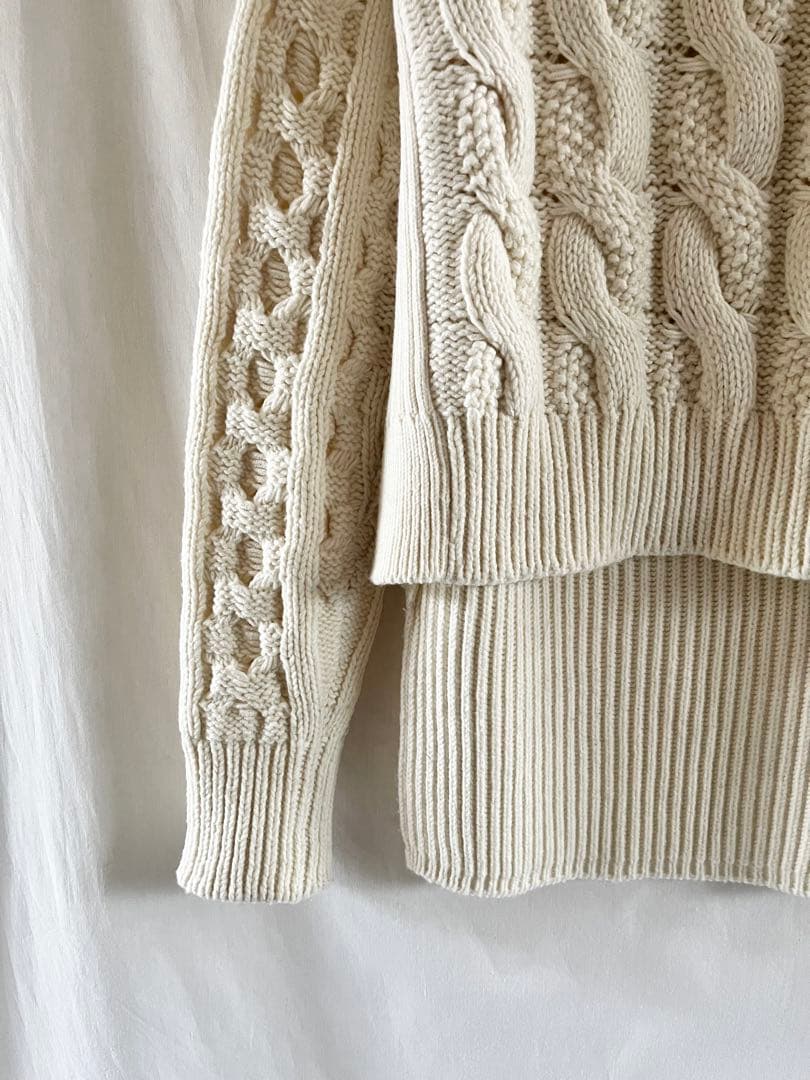 MM6 Maison Margielaマルジェラ ケーブルタートルネックニット