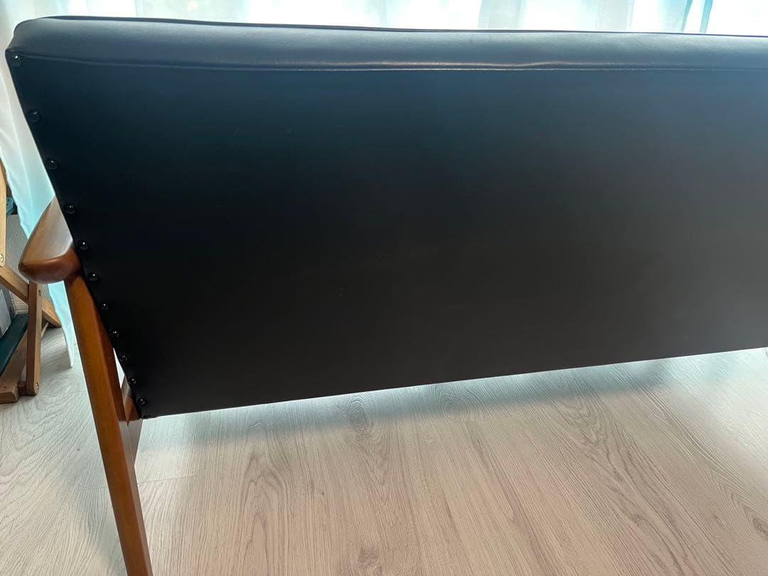 カリモクKチェア2シーター　ブラック