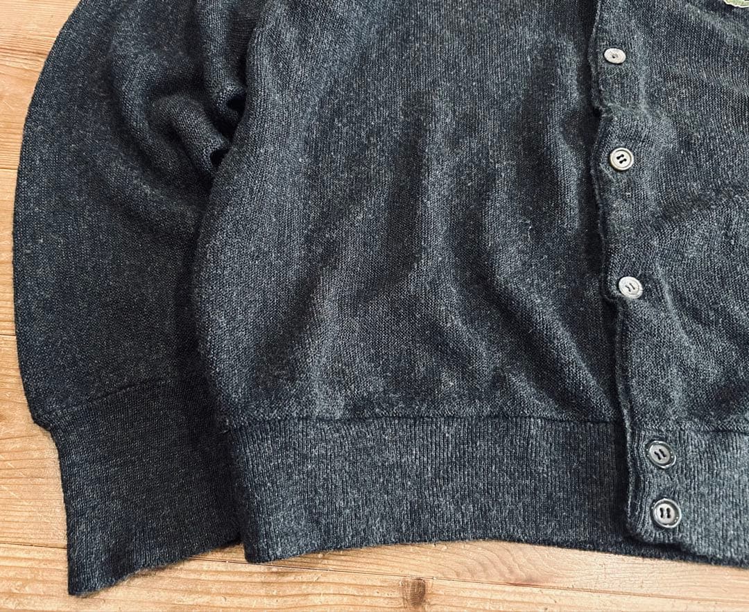 カーディガン 古着 70s IZOD LACOSTE ラコステ L 美品 USA