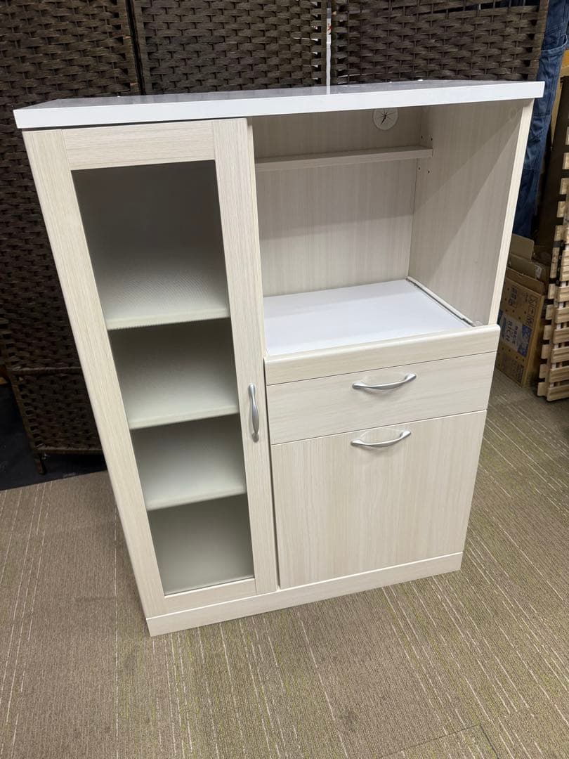 【洗浄消毒作業済】【美品】ニトリ　レンジ台　ブリエ　NRE 10575 食器棚