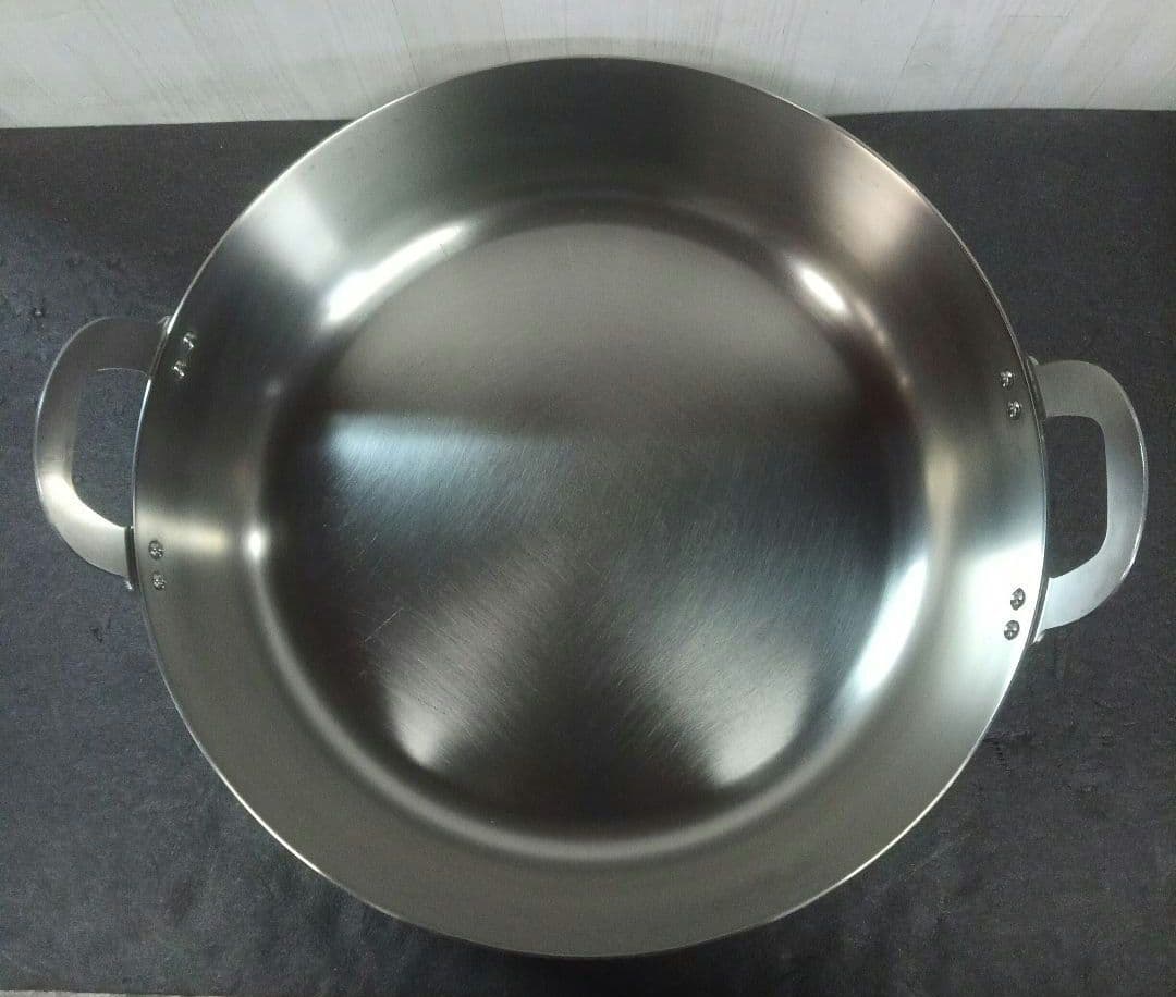 884.ステンレス製 /業務用 /大型鍋 /天ぷら/揚げ鍋 /40cm