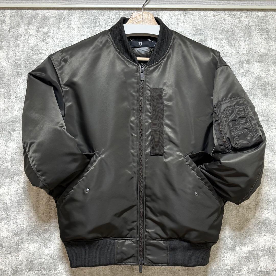 UNIQLO +J MA-1 フライトジャケット ダウン ダークグレー S 美品